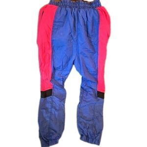 Vintage London Fog Parachute Joggers Track Pants Kids Large Windsuit Pants 1980s